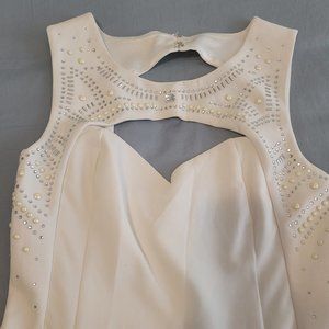 Embellished White Midi Dress from Guess